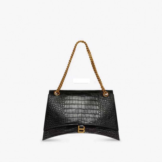 CRUSH CHAIN BAG crocodile SML