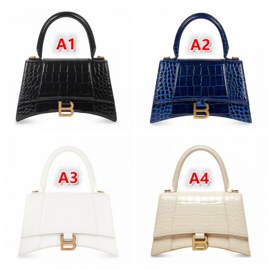 20colors HOURGLASS HANDBAG CROCODILE XS/S