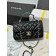 2colors top handle mini flap bag 