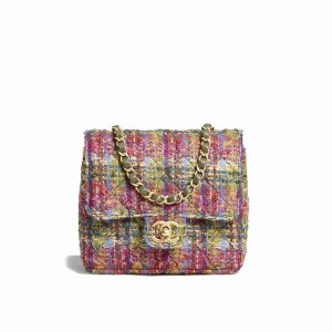 2colors MINI FLAP BAG Tweed