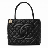 5colors Chanel Caviar Leather Medallion Tote