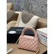 4colors MINI SHOPPING BAG VINTAGE chanel Quilted CC Top Handle Kelly