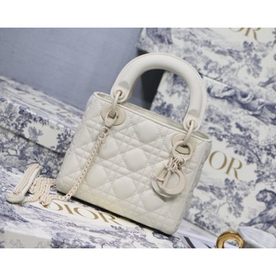 MINI LADY DIOR BAG Ultramatte Cannage Calfskin