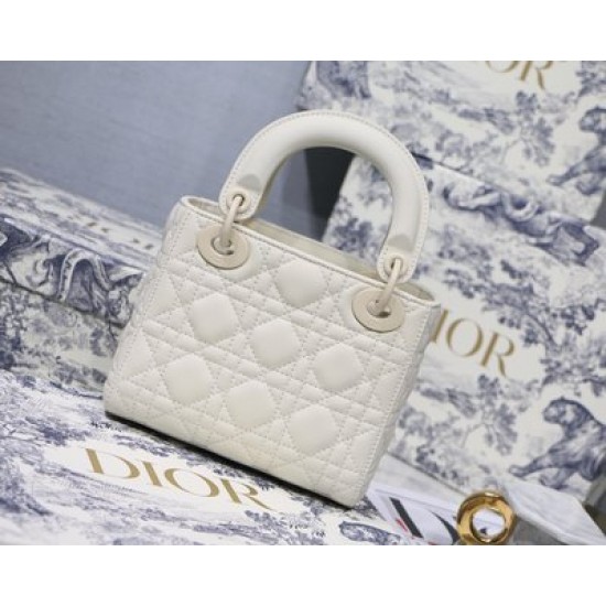 MINI LADY DIOR BAG Ultramatte Cannage Calfskin