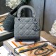 MINI LADY DIOR BAG Ultramatte Cannage Calfskin