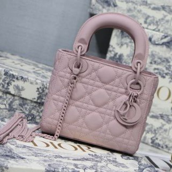 MINI LADY DIOR BAG Ultramatte Cannage Calfskin