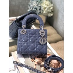 MINI LADY DIOR BAG Patent Cannage Calfskin