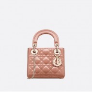 MINI LADY DIOR BAG Patent Cannage Calfskin