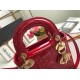 MINI LADY DIOR BAG Patent Cannage Calfskin