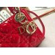 MINI LADY DIOR BAG Patent Cannage Calfskin