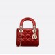 MINI LADY DIOR BAG Patent Cannage Calfskin