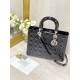 3colors LARGE LADY DIOR BAG Patent Cannage Calfskin