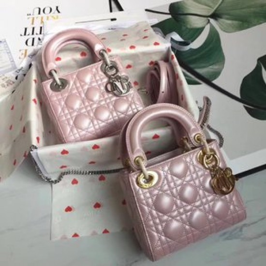 MINI LADY DIOR BAG Beaded Cannage Lambskin