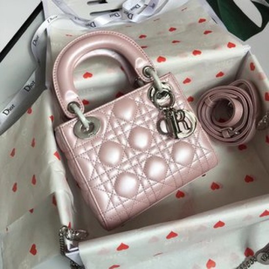 MINI LADY DIOR BAG Beaded Cannage Lambskin