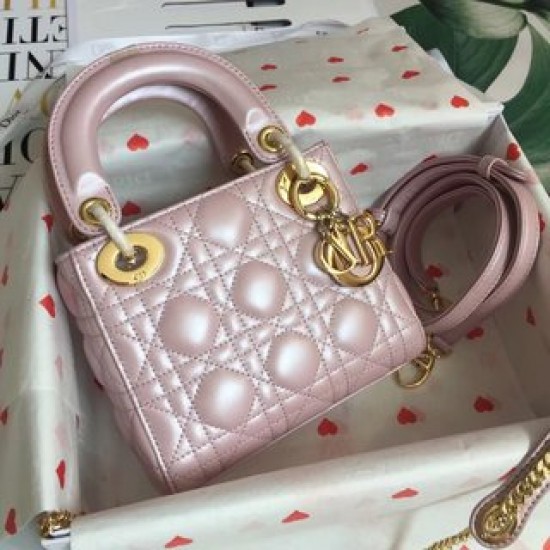 MINI LADY DIOR BAG Beaded Cannage Lambskin