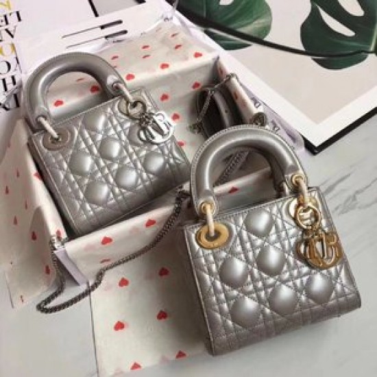 MINI LADY DIOR BAG Beaded Cannage Lambskin