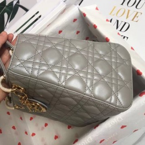 MEDIUM LADY DIOR BAG Beaded Cannage Lambskin