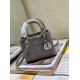 MINI LADY DIOR BAG Strass Cannage Satin