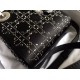 MINI LADY DIOR BAG Strass Cannage Satin