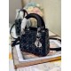 SMALL LADY DIOR BAG Strass Cannage Satin