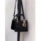 SMALL LADY DIOR BAG Patent Cannage Calfskin