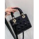 SMALL LADY DIOR BAG Patent Cannage Calfskin