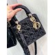 SMALL LADY DIOR BAG Patent Cannage Calfskin