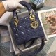 SMALL LADY DIOR BAG Patent Cannage Calfskin