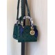 SMALL LADY DIOR BAG Patent Cannage Calfskin