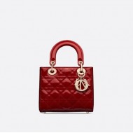 SMALL LADY DIOR BAG Patent Cannage Calfskin SMALL LADY DIOR BAG Patent Cannage Calfskin