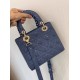 SMALL LADY DIOR BAG Patent Cannage Calfskin