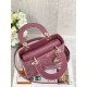 SMALL LADY DIOR BAG Patent Cannage Calfskin