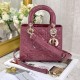 SMALL LADY DIOR BAG Patent Cannage Calfskin