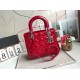 MEDIUM LADY DIOR BAG Patent Cannage Calfskin