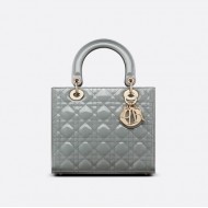 MEDIUM LADY DIOR BAG Patent Cannage Calfskin