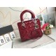 MEDIUM LADY DIOR BAG Patent Cannage Calfskin