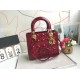 MEDIUM LADY DIOR BAG Patent Cannage Calfskin