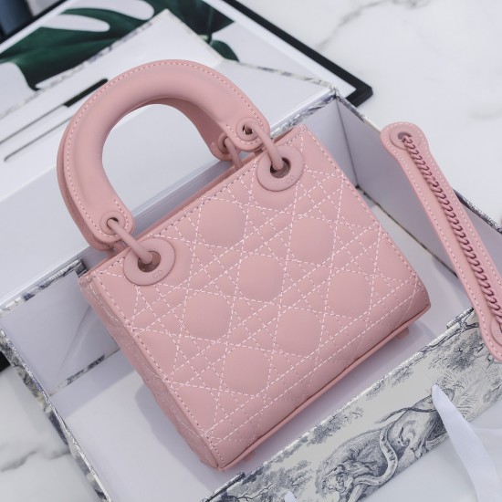 MINI LADY DIOR BAG Ultramatte Cannage Calfskin