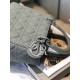 MEDIUM LADY DIOR BAG Ultramatte Cannage Calfskin