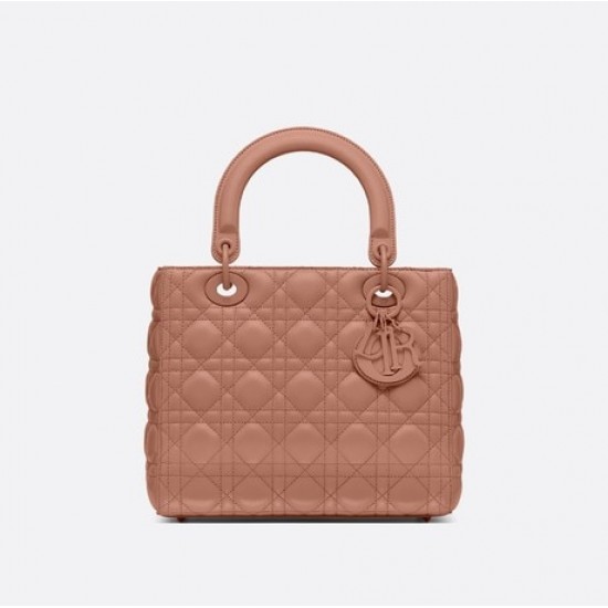 MEDIUM LADY DIOR BAG Ultramatte Cannage Calfskin