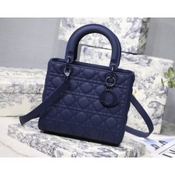 MEDIUM LADY DIOR BAG Ultramatte Cannage Calfskin