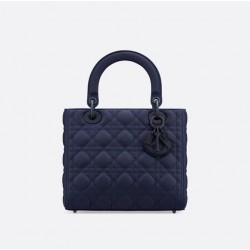 MEDIUM LADY DIOR BAG Ultramatte Cannage Calfskin