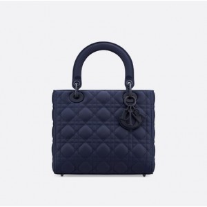 MEDIUM LADY DIOR BAG Ultramatte Cannage Calfskin