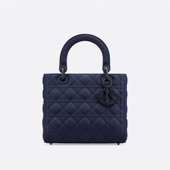 MEDIUM LADY DIOR BAG Ultramatte Cannage Calfskin