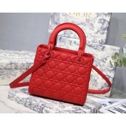 MEDIUM LADY DIOR BAG Ultramatte Cannage Calfskin