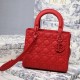 MEDIUM LADY DIOR BAG Ultramatte Cannage Calfskin