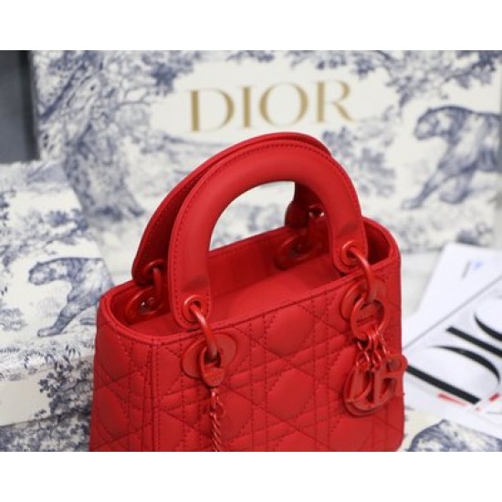 MINI LADY DIOR BAG Ultramatte Cannage Calfskin