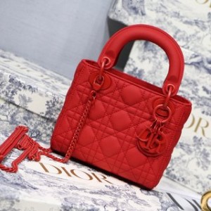 MINI LADY DIOR BAG Ultramatte Cannage Calfskin