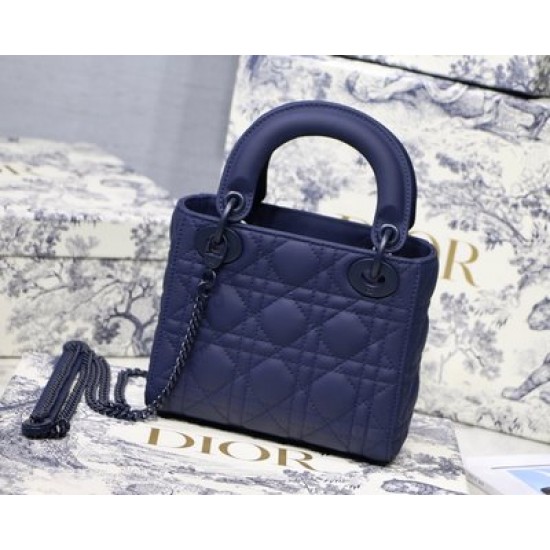 MINI LADY DIOR BAG Ultramatte Cannage Calfskin