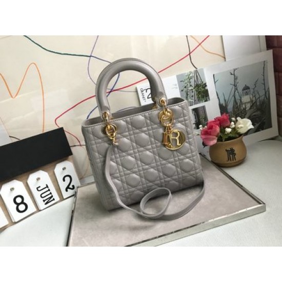 MEDIUM LADY DIOR BAG Cannage Lambskin